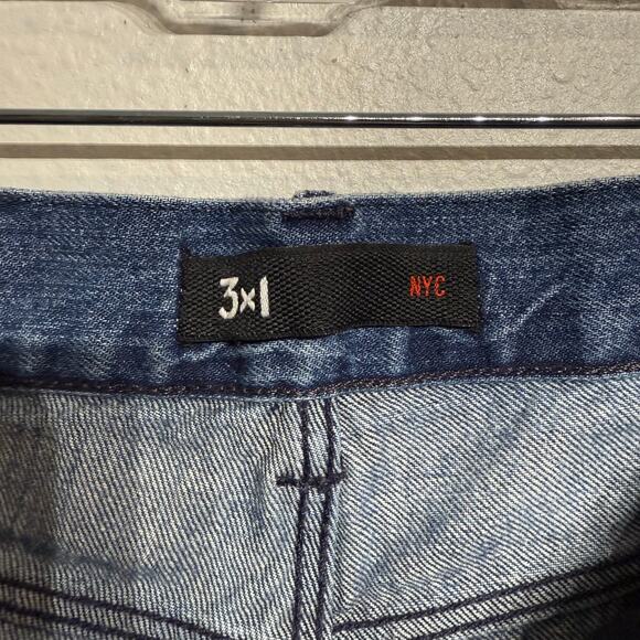 3x1 NYC Cut Off Denim Distress Shorts Sz 25 - Picture 6 of 13